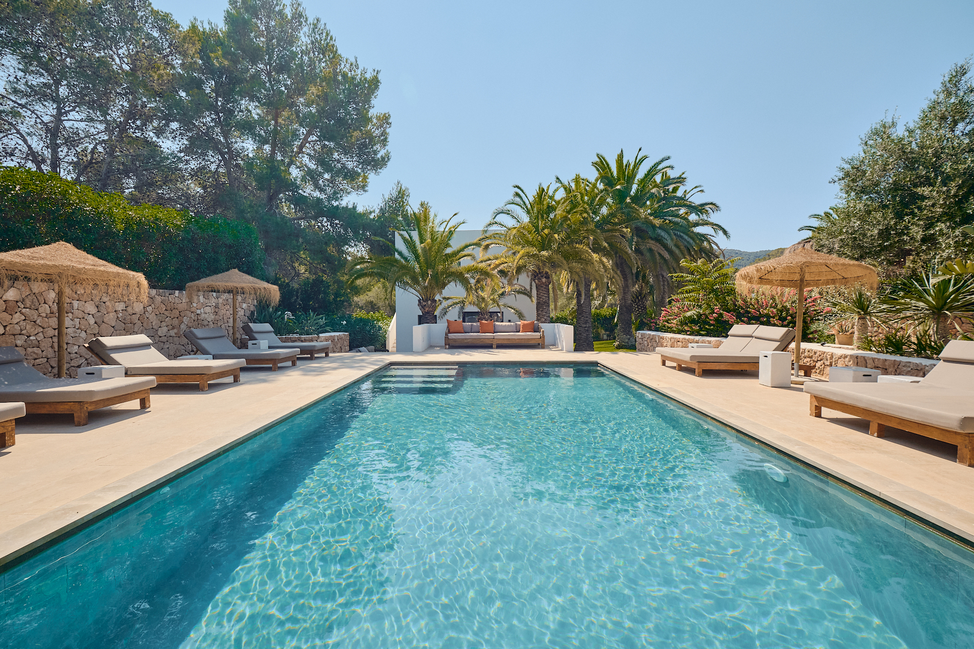 Resa Estates finca campo san jose Ibiza pool and day beds.jpg